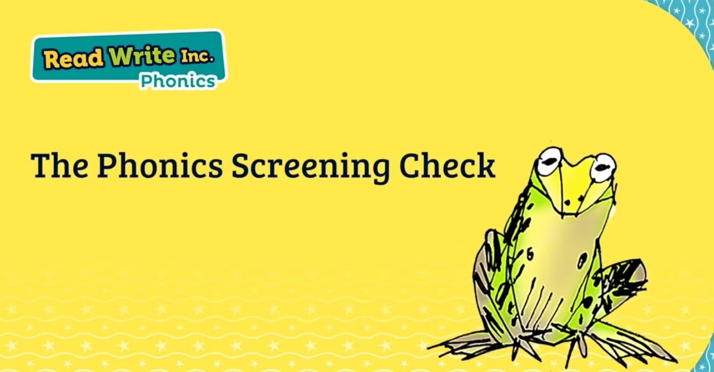 The phonics screening check